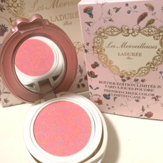 レメルヴェイユーズラデュレ(Les Merveilleuses LADUREE)の未使用 リミテッドケース プレストチーク LADUREE(チーク)