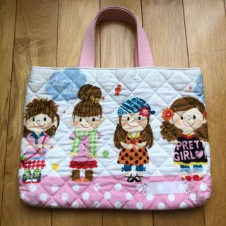 ハンドメイド キルティングレッスンバッグ トートバッグ(バッグ/レッスンバッグ)