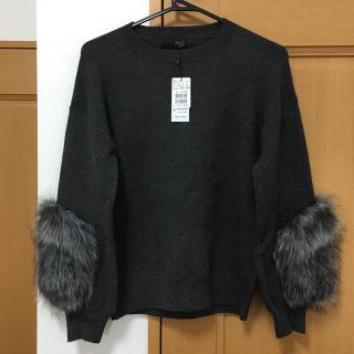 スコットクラブ(SCOT CLUB)の新品【スコットクラブ系ブランド】ファー袖ニット(ニット/セーター)