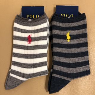 ポロラルフローレン(POLO RALPH LAUREN)の新品 レディース POLO ポロラルフローレン 人気柄 毛ソックス2足(ソックス)