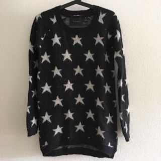 ドゥーズィエムクラス(DEUXIEME CLASSE)のMAISON SCOTCH 星柄ニット ブラック(ニット/セーター)