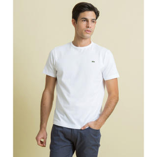 ラコステ(LACOSTE)のLACOSTE 無地 ワッペン 白Tシャツ(Tシャツ/カットソー(半袖/袖なし))