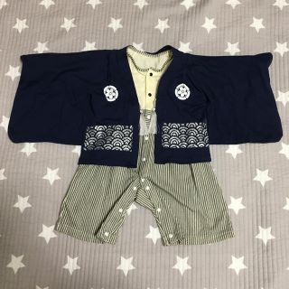 ベルメゾン(ベルメゾン)の＊【美品】袴ロンパース 80 ＊(和服/着物)