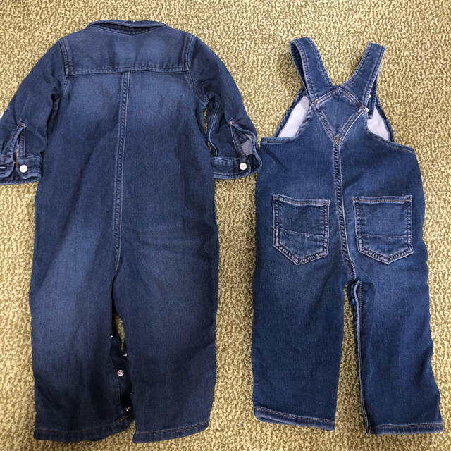 babyGAP(ベビーギャップ)のhtnmk様専用 デニムオーバーオール キッズ/ベビー/マタニティのベビー服(~85cm)(ロンパース)の商品写真