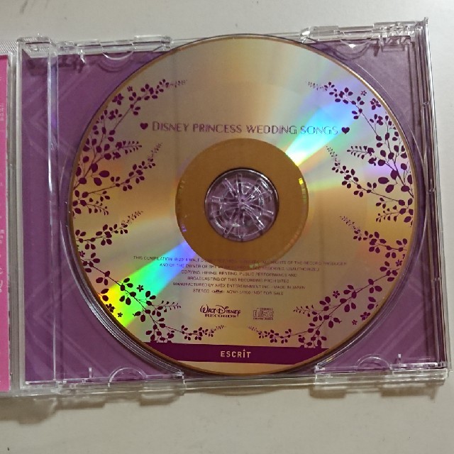 Disney(ディズニー)のディズニープリンセス・ウエディング・ソングス CD エンタメ/ホビーのCD(ポップス/ロック(洋楽))の商品写真