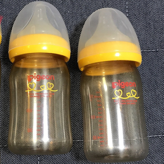 ピジョン(Pigeon)の哺乳瓶 プラスチック製 ピジョン 160ml 2個セット 乳首なし(哺乳ビン)