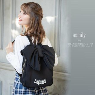 トッコ(tocco)の大人気完売♡新品♡トッコ♡ ビッグリボンナイロンリュック♡ブラック(リュック/バックパック)