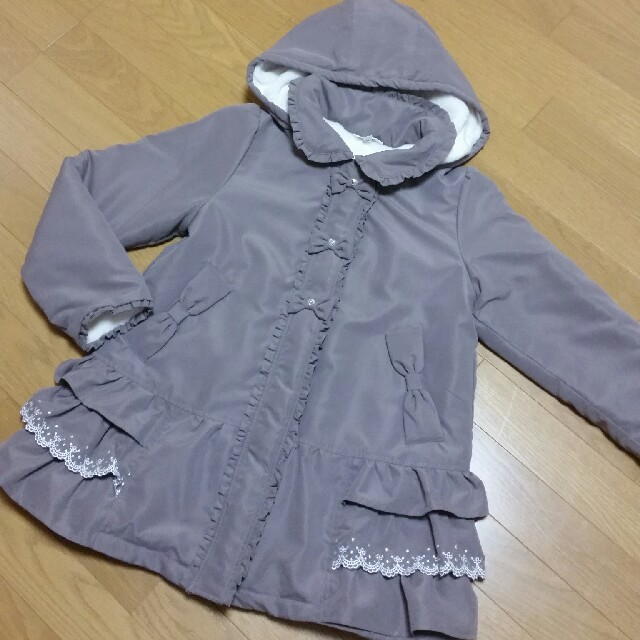 anyFAM(エニィファム)の新品★anyfam ボアコート150(定価7,000円) キッズ/ベビー/マタニティのキッズ服女の子用(90cm~)(コート)の商品写真