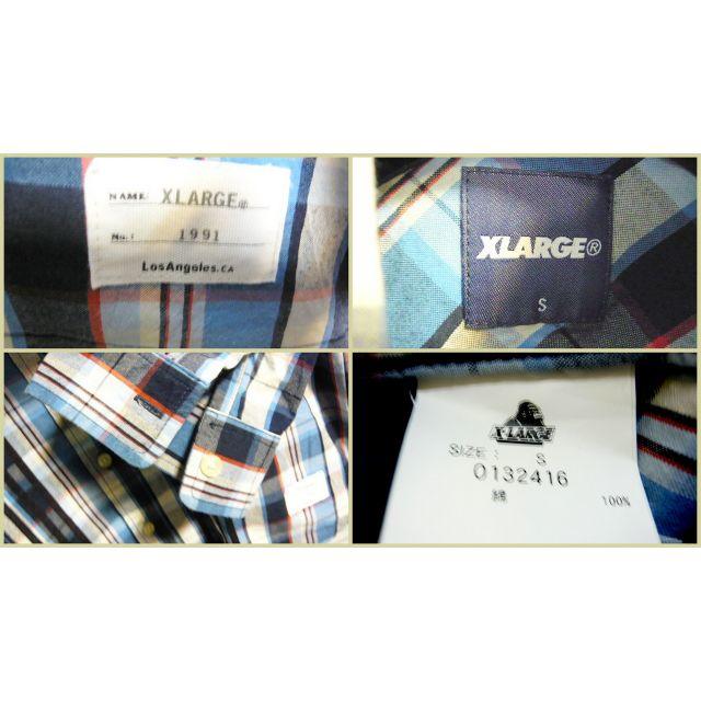 XLARGE(エクストララージ)のXLARGE エックスラージ チェック シャツ S　 メンズのトップス(シャツ)の商品写真