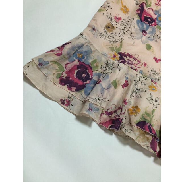 NATURAL BEAUTY BASIC(ナチュラルビューティーベーシック)の水彩画♪花柄マーメイドスカート レディースのスカート(ひざ丈スカート)の商品写真