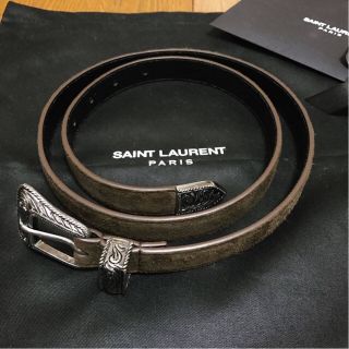 サンローラン(Saint Laurent)のサンローラン ベルト スウェードブラウン (ベルト)