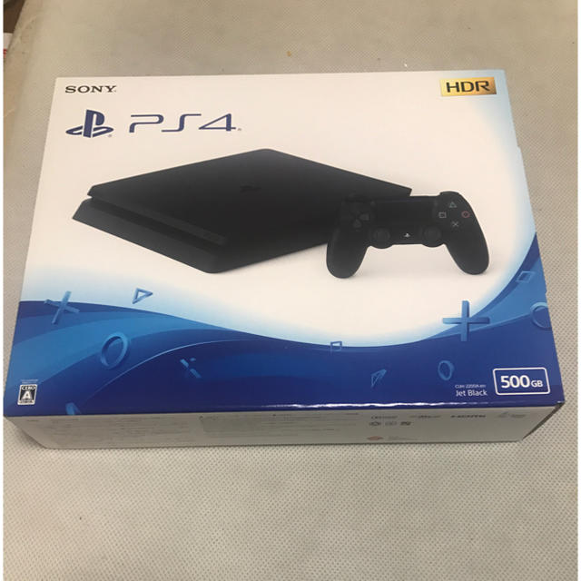 PlayStation4(プレイステーション4)の新品 未開封 PS4 本体 2200A B01 500GB  黒  ブラック エンタメ/ホビーのゲームソフト/ゲーム機本体(家庭用ゲーム機本体)の商品写真