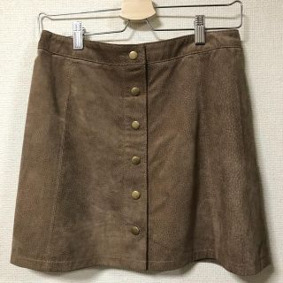 ザラ(ZARA)のスエード 台形スカート(ミニスカート)