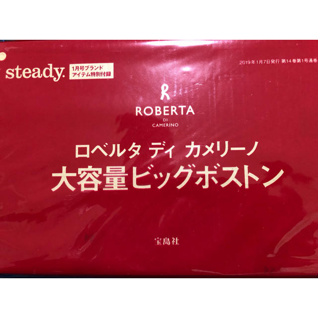 ROBERTA DI CAMERINO(ロベルタディカメリーノ)のsteady１月号付録 ロベルタディカメリーノ大容量ビッグボストン レディースのバッグ(ボストンバッグ)の商品写真