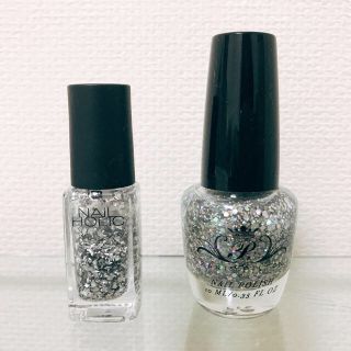 ネイルホリック(NAIL HOLIC)のNAIL HOLIC ネイルホリック シルバーラメネイル マニキュア 2本セット(マニキュア)