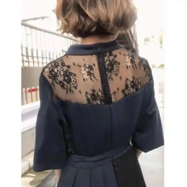 Ameri PLEATS LACE ASYMMETRY DRESSの通販 by ようこそ。|アメリ