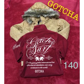 ガッチャ(GOTCHA)の140 アウターGatcha コーデュロイ生地シャツ&スウェードブルゾン (コート)