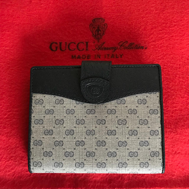 未使用 保管品 GUCCI オールド グッチ GG 折財布 がま口 小銭入れ