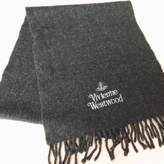 ヴィヴィアンウエストウッド(Vivienne Westwood)の【美品】ヴィヴィアンウエストウッド マフラー グレー(マフラー/ショール)