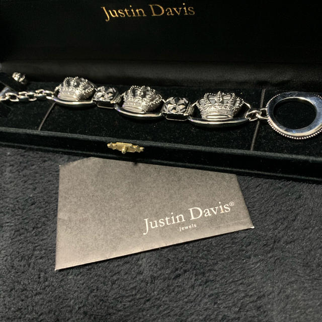 新品◆JUSTIN DAVIS◆クラウンブレスレット◆7inch◆定価14万円◆