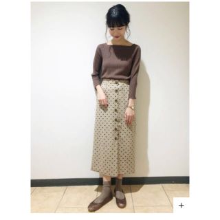 フラワー(flower)のdot skirt ●○ 最終価格今日まで！(ロングスカート)