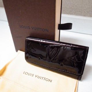 ルイヴィトン(LOUIS VUITTON)の♪正規品♪美品♪ルイヴィトン　キーケース　ヴェルニ　モノグラム　アマラント　財布(キーケース)