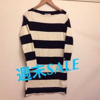 スローブイエナ(SLOBE IENA)の週末SALE♡シンプルボーダーワンピ(ひざ丈ワンピース)