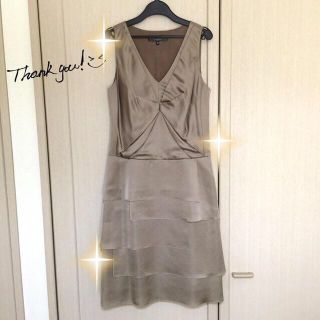 ボディドレッシングデラックス(BODY DRESSING Deluxe)のbodydressing☆ゴールドワンピ(ひざ丈ワンピース)