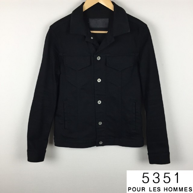 5351 POUR LES HOMMES - 美品 5351プールオム デニムジャケット ブラック サイズ46の通販 by RRmam's