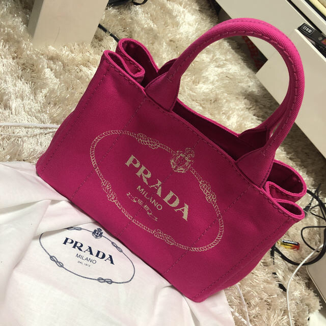 【数量は多】 PRADA - プラダ ハンドバッグ カナパトートバッグ キャンバス 2way トートバッグ