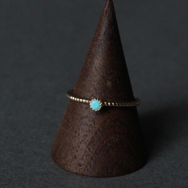 antiqua(アンティカ)のantiqua選べる誕生石リング💍ターコイズ ハンドメイドのアクセサリー(リング)の商品写真