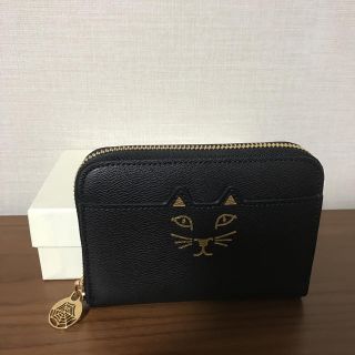 シャルロットオリンピア(Charlotte Olympia)の新品シャルロットオリンピア財布ラウンドファスナーkitty黒(財布)