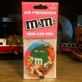 専用☆新品/m&m's/エアーフレッシュナー/2枚組/グリーン/カー用品/芳香剤(車内アクセサリ)