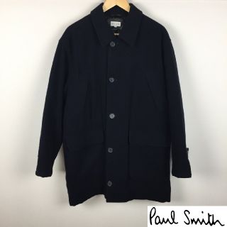 ポールスミス(Paul Smith)の美品 ポールスミス チェスターコート ネイビー サイズM(チェスターコート)