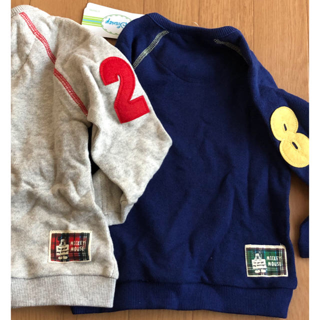 Disney(ディズニー)のミッキー長袖２点セット キッズ/ベビー/マタニティのキッズ服男の子用(90cm~)(Tシャツ/カットソー)の商品写真