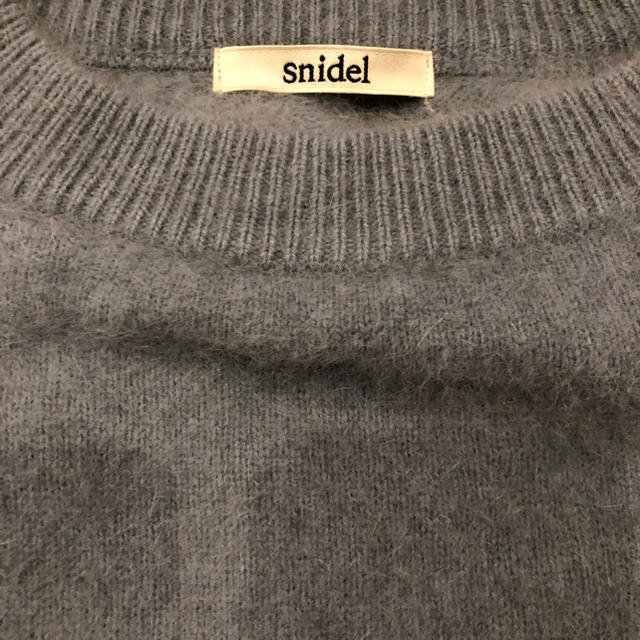 SNIDEL(スナイデル)のスナイデル snidel 半袖 ニット  ライトブルー レディースのトップス(ニット/セーター)の商品写真