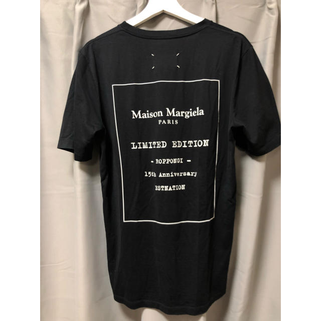 Tシャツ/カットソー(半袖/袖なし)美品 maison margiela tシャツ 六本木限定 マルジェラ ロゴ 黒