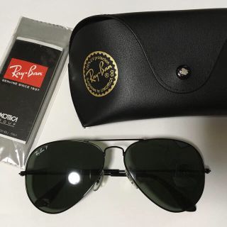 レイバン(Ray-Ban)のギャルソン様用  Ray-Ban ティアドロップ サングラス 黒縁(サングラス/メガネ)