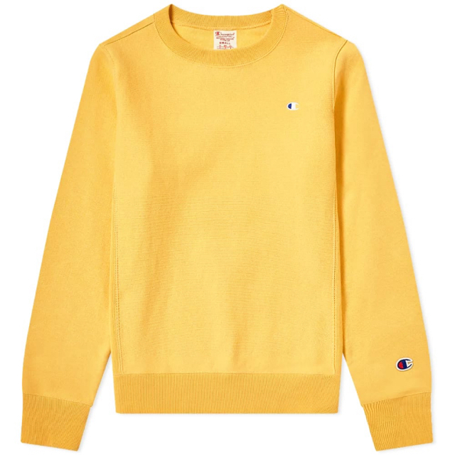 Champion(チャンピオン)のCHAMPION REVERSE WEAVE CREW SWEAT YELLOW メンズのトップス(スウェット)の商品写真