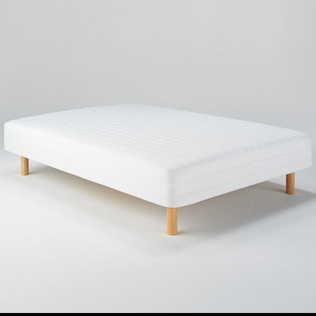 MUJI (無印良品) - 無印良品 ダブルベッド 脚付マットレスの通販 by