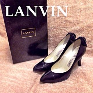 ランバン(LANVIN)のランバン ラインストーン レザーパンプス(ハイヒール/パンプス)