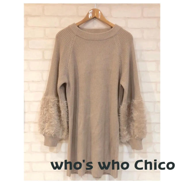 who's who Chico(フーズフーチコ)のwho'swho chico🧡ニットワンピ レディースのトップス(ニット/セーター)の商品写真