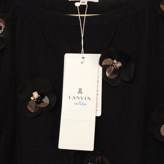 ランバンオンブルー(LANVIN en Bleu)の週末限定お値下げ‼️【新品・タグ付き】ランバンオンブルー♡チュールフラワーニット(ニット/セーター)