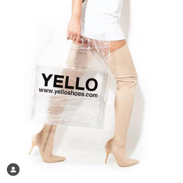 Yellow boots(イエローブーツ)のYELLO 星あや クリアショッパー クリアバッグ レディースのバッグ(ショップ袋)の商品写真