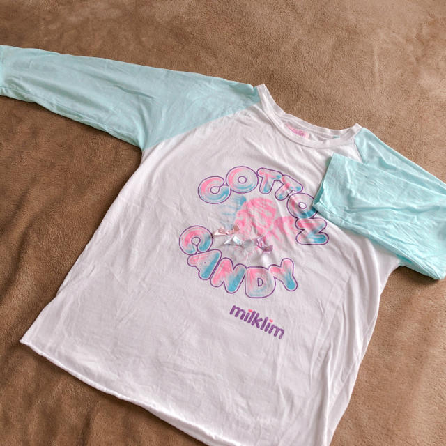 milklim(ミルクリーム)のミント ラグラン レディースのトップス(Tシャツ(長袖/七分))の商品写真