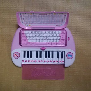 ハローキティ(ハローキティ)のハローキティ ピアノパソコン【中古】(知育玩具)