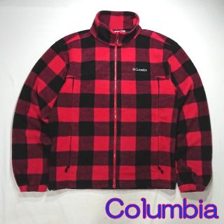 コロンビア(Columbia)のColumbia　コロンビア　ブロックチェック　フリースジャケット(ブルゾン)