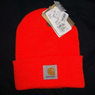 カーハート(carhartt)のカーハート Carhartt ニット帽 オレンジ ORANGE(ニット帽/ビーニー)