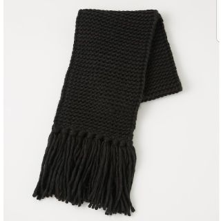 リエンダ(rienda)の新品 rienda handmade knit ロングマフラー black(マフラー/ショール)