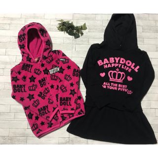 ベビードール(BABYDOLL)の▪BABYDOLL▪フリース＊ワンピースのセット＊120(その他)